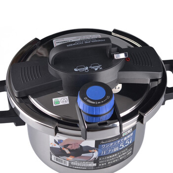 LB力巴铁 22CM（5.5L）电磁炉通用复合底不锈钢压力锅G-K5500S