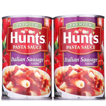 Hunts 汉斯 经典意式香肠意大利面酱 680g*2罐