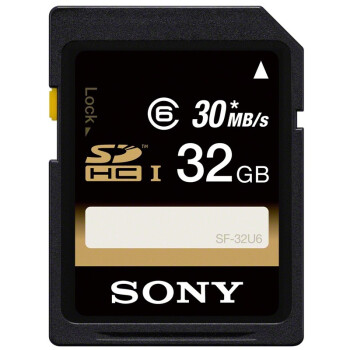 SONY 索尼 UHS-1 SDHC高速存储卡 32GB（Class6，读写30）