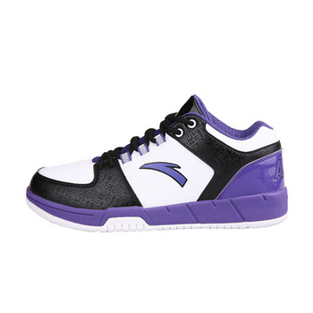 安踏/anta 2012新款 男子篮球鞋91221041 txf 白/黑/紫91221041-1 43