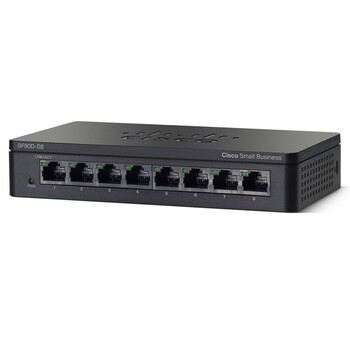 思科（Cisco）SF90D-08 8口百兆非网管交换机 黑色