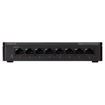 思科（Cisco）SF90D-08 8口百兆非网管交换机 黑色