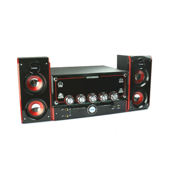 现代(hyundai)音箱 hy-700 全木质防磁彩屏特效/双麦克风接口/支持sd