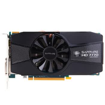 蓝宝石(sapphire) hd 7770 1gb gddr5 白金版 1000/4500mhz 1gb/128位