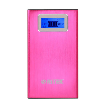 Ritek 铼德 PB10000 LCD智能显示王 移动电源 12000mAh 玫瑰红