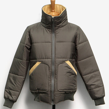 时尚起义 韩国简洁衣领配色外套 男612322 卡其色 m