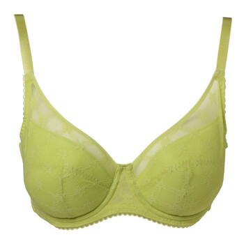安莉芳旗下e-bra内衣全罩杯薄杯聚拢性感文胸kb0721 ylw_黄色 85d