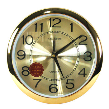 酷宝礼坊 307金色大钟时尚钟表 静音新潮时钟 家居墙面装饰挂钟