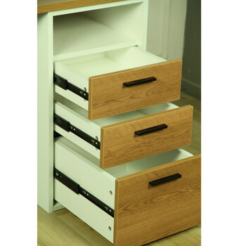 芬格美家fokme 北欧风格书桌电脑桌笔记本桌 桌面深橡木色套色 桌面