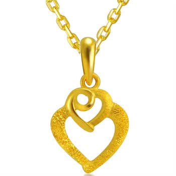 【周生生黄金吊坠】周生生 黄金(足金)心型吊坠 23916p 1.