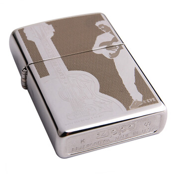 芝宝(zippo)镜面镀铬 蚀刻 24259猫王吉他