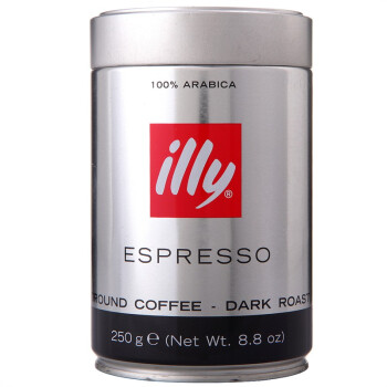 illy 意利浓缩（深度烘焙）咖啡粉 250g