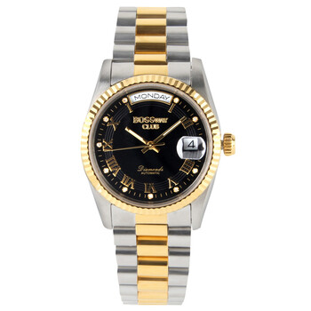 宝仕威bossway club刻画永恒机械男式钻表(中金黑色)