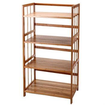 刀奴 四层微波炉架板形竹制原色as0098 自营