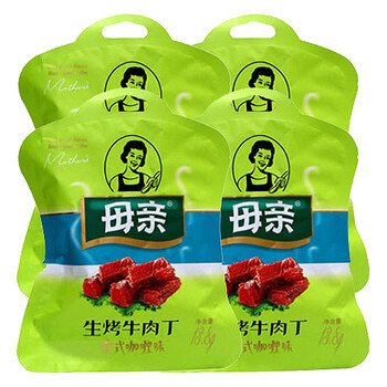 母亲牌 生烤牛肉干 韩式烧烤 13.8g/袋*4袋