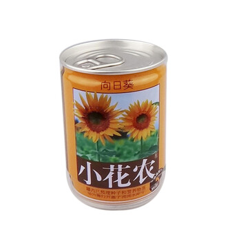 小花农 办公室防辐射 罐头花 迷你植物 diy创意家居装饰 土黄