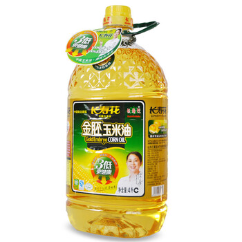 长寿花金胚玉米油4l 食用油 (40桶起购)