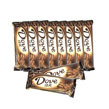 德芙丝滑牛奶巧克力80g/条*10条装 丝般顺滑 甜蜜分享