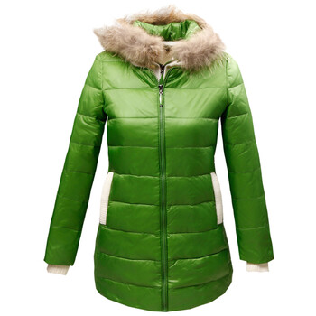 稻草人女装 时尚可脱卸帽羽绒服 2213 绿色 170