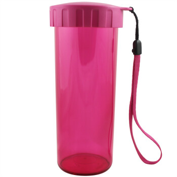 特百惠Tupperware 430ml经典色莹彩随心杯 海棠红