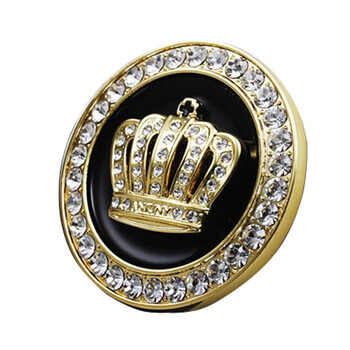 anjuny安程 皇冠系列精品 皇冠徽章 汽车改装系列 金色