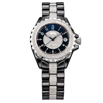 皇爵(hoga)陶瓷日历夜光真钻皇朝陶瓷满天星自动机械男表hg017dg001