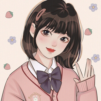 印芳 水彩q版手绘头像设计卡通漫画形象约稿定制作真人照片转动漫油画