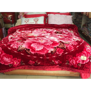 美雅毛毯鹤山美雅超柔8斤12斤拉舍尔毛毯婚庆礼包装箱垫毯加厚绒毯