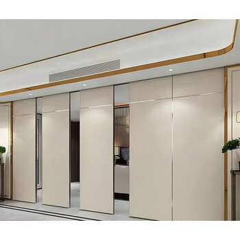 酒店活动隔断墙饭店包厢移动屏风折叠推拉门会议室隔音高隔断墙板