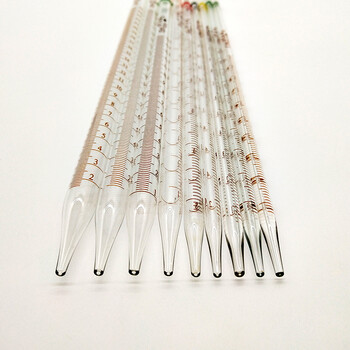 5/10/15/20/25ml实验室吸量管色标取液管蓝吸水球 0.