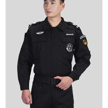 保安工作服春秋套装男保安服作训长袖服装春季制服春夏装作训服 春秋