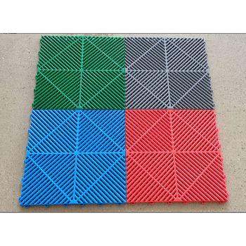 隔水防滑地垫洗车房格栅隔水防滑垫4s店汽车地漏免挖槽排水网格拼接