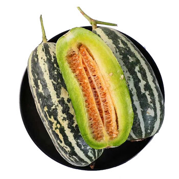 博洋9号甜瓜香瓜非哈密瓜羊角蜜绿宝瓜时令新鲜水果山东特产现摘4348