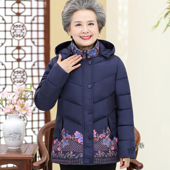 80岁老奶奶外套老太太羽绒服家中老年人羽绒服冬装妈妈6070羽绒服衣
