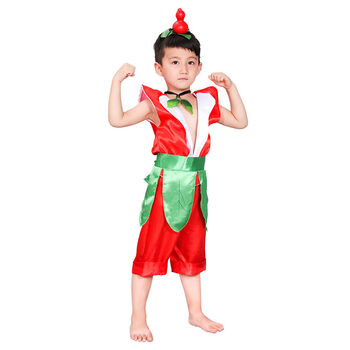 葫芦娃衣服超火的儿童葫芦娃衣服女童演出服装幼儿园环保表演服装儿童