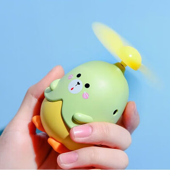 图姆斯卡通迷你小风扇可爱usb可充电卡通迷你小风扇usb充电学生手持