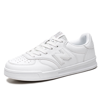 新百伦领跑574nb纽巴比伦平底皮面小白鞋百搭板鞋春秋男鞋女鞋 白色