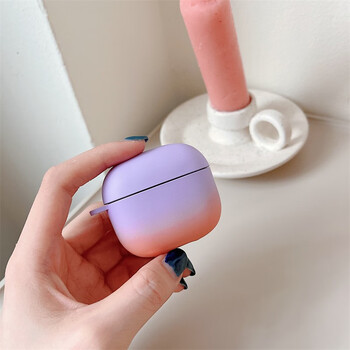 机创意卡通硅胶渐变硬壳 联想lp40 pro【粉紫渐变】硬壳