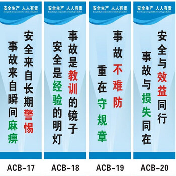 安全生产标语品质质量管理消防品质管理仓库企业标语安全企业工厂车间