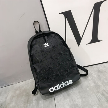 阿迪达斯 (adidas)旗舰官方特价 双肩包男女三叶草菱形背包大容量高中