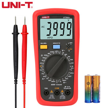 优利德（UNI-T）UT39A+数字万用表高精度智能防烧数显万能表电工多用电压表33/4位