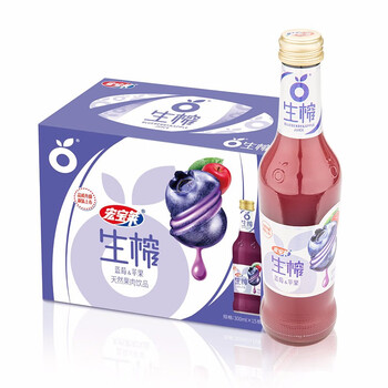 健康营养的选择,宏宝莱生榨果肉汁饮品蓝莓汁价格波动与口感评测