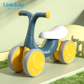 看宝贝（lookbaby）儿童平衡车儿童滑步车儿童平衡车无脚踏单车滑行车墨绿色