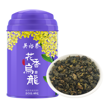 中华老字号吴裕泰乌龙茶桂花乌龙茶茶叶60克每罐 图片价格品牌报价 京东