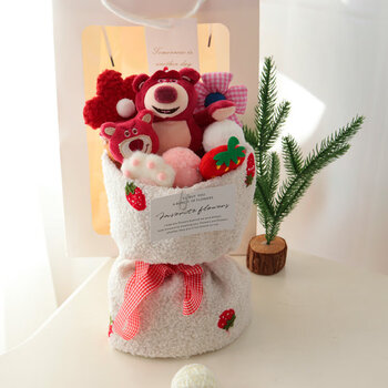 潮乐森生日礼物女生闺蜜送女友朋友女孩儿童玩偶花束毛绒娃娃公仔母节