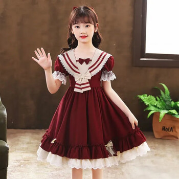 棉库兜女童夏装连衣裙315岁新款洛丽塔公主裙洋气裙子少女儿童装