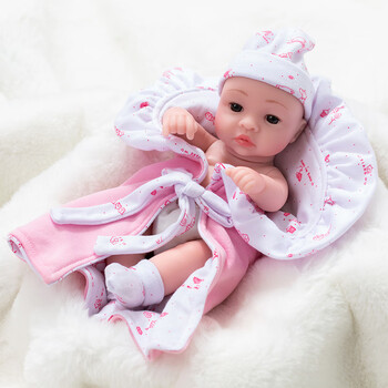 白雪公主洋娃娃会说话的仿真婴儿娃娃全软胶重生宝宝洗澡玩具女孩生日