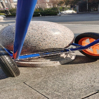 劲诚路障石球搬运车石墩子推车 50-60cm石球推车大小可调节