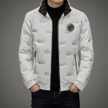 kefen【商场同款】意大利阿·玛尼ea7男装士外套2022年冬季新款立领