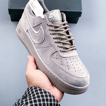 af1 low 空军一号低帮灰麂皮男女同款运动鞋高品质防滑耐磨正版鞋